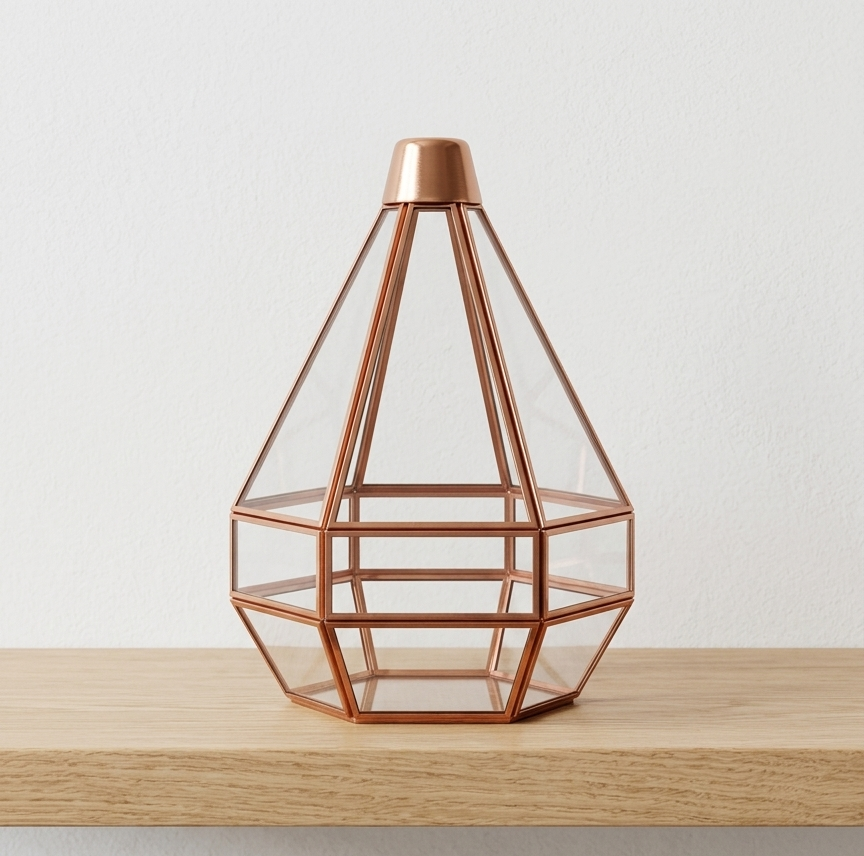 Cone tower terrarium planter
